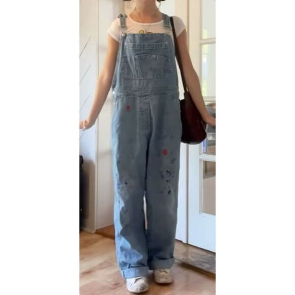 vintage Calvin Klein bib denim overalls - Picture 5 of 8